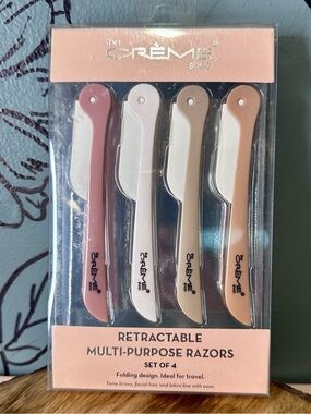 The Crème Shop Retractable Multi-Purpose Razors (Set of 4)
